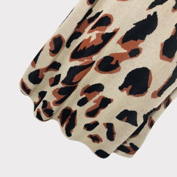 Leopard Print Spaghetti Strap Sweater Knit Tank - Picture 2 of 6